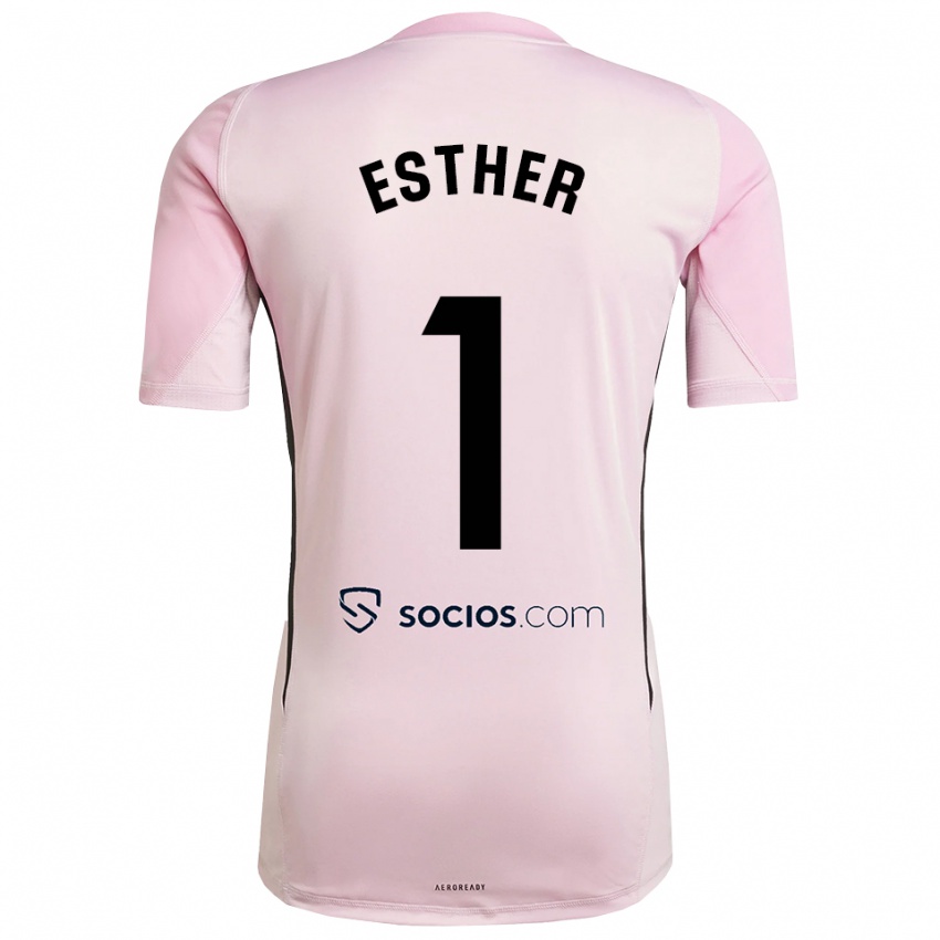 גברים אסתר סולסטרס איוסו #1 ורוד שחור חולצת שוער 2025/26 חולצה קצרה