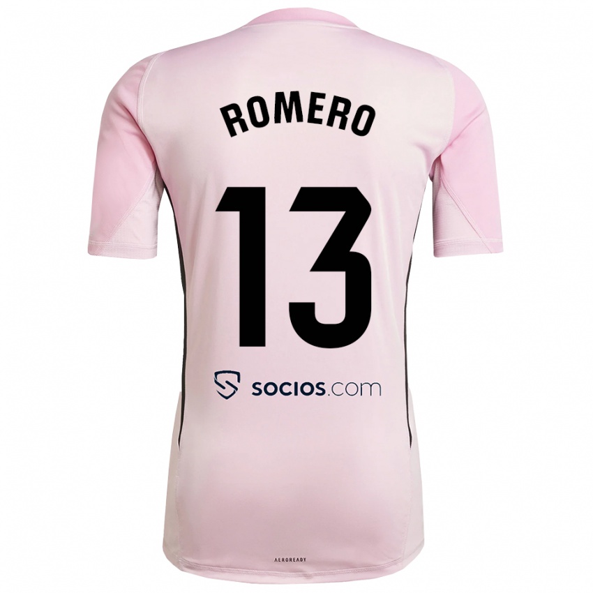 גברים רפאל רומרו #13 ורוד שחור חולצת שוער 2025/26 חולצה קצרה