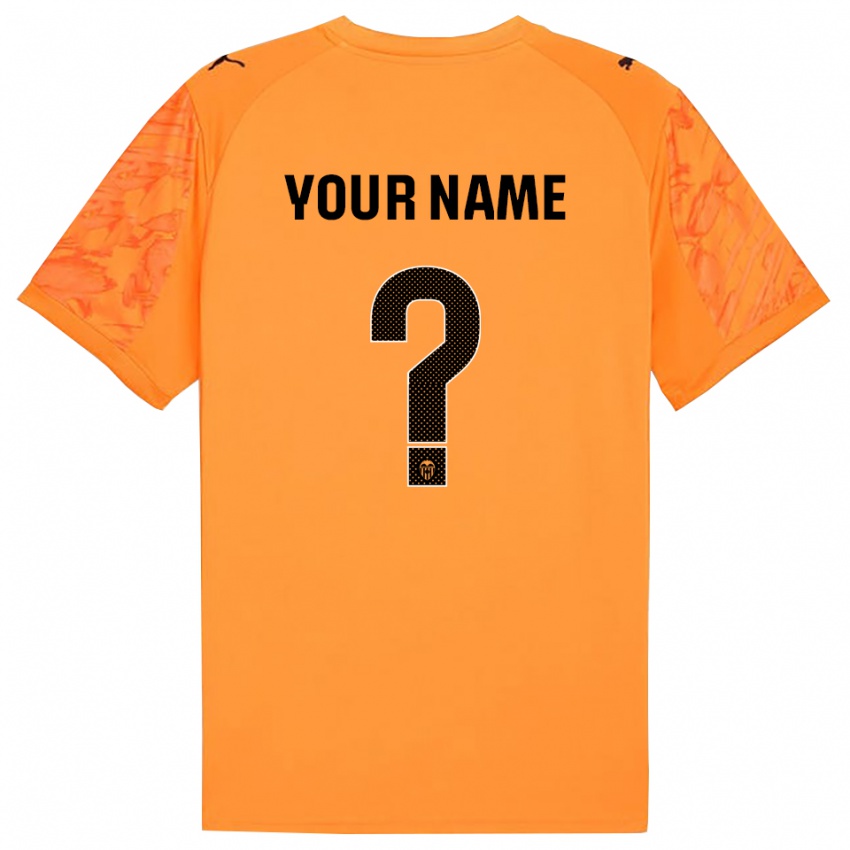 גברים ולנסיה כתום שחור חולצת שוער 2025/26 חולצה קצרה