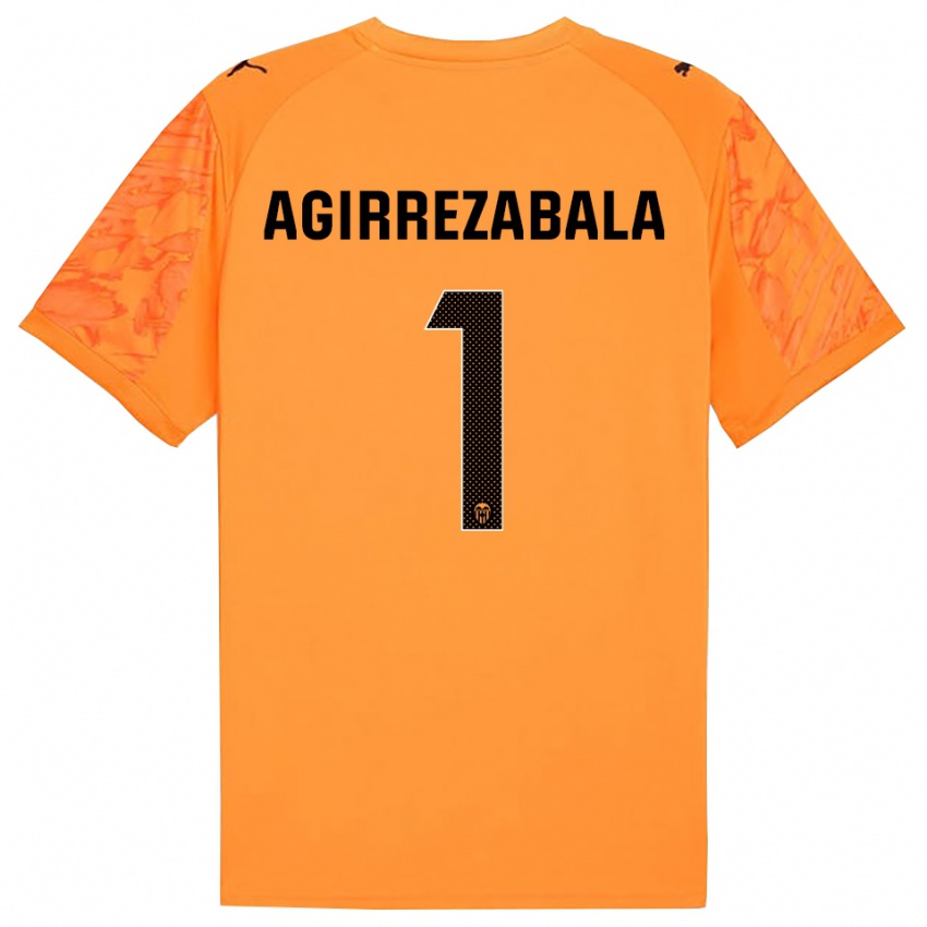 גברים יולן אגירסבאלה #1 כתום שחור חולצת שוער 2025/26 חולצה קצרה