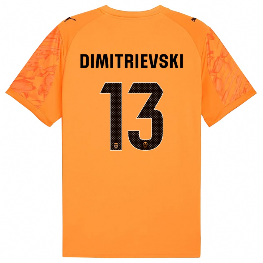 גברים סטולה דמיטריבסקי #13 כתום שחור חולצת שוער 2025/26 חולצה קצרה