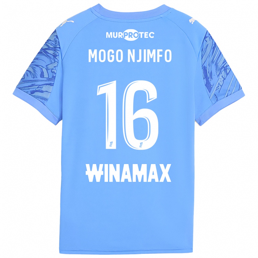 גברים Arthur Mogo Njimfo #16 כחול בהיר לבן חולצת שוער 2025/26 חולצה קצרה