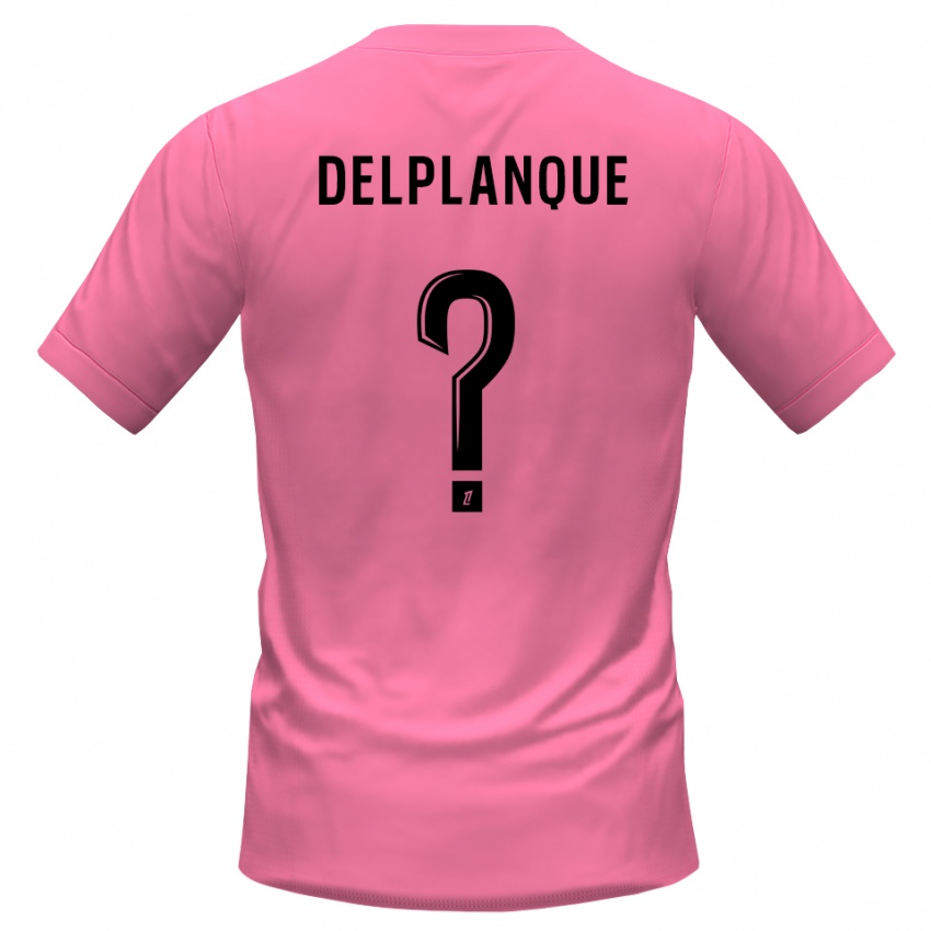 גברים Gaël Delplanque #0 ורוד שחור חולצת שוער 2025/26 חולצה קצרה