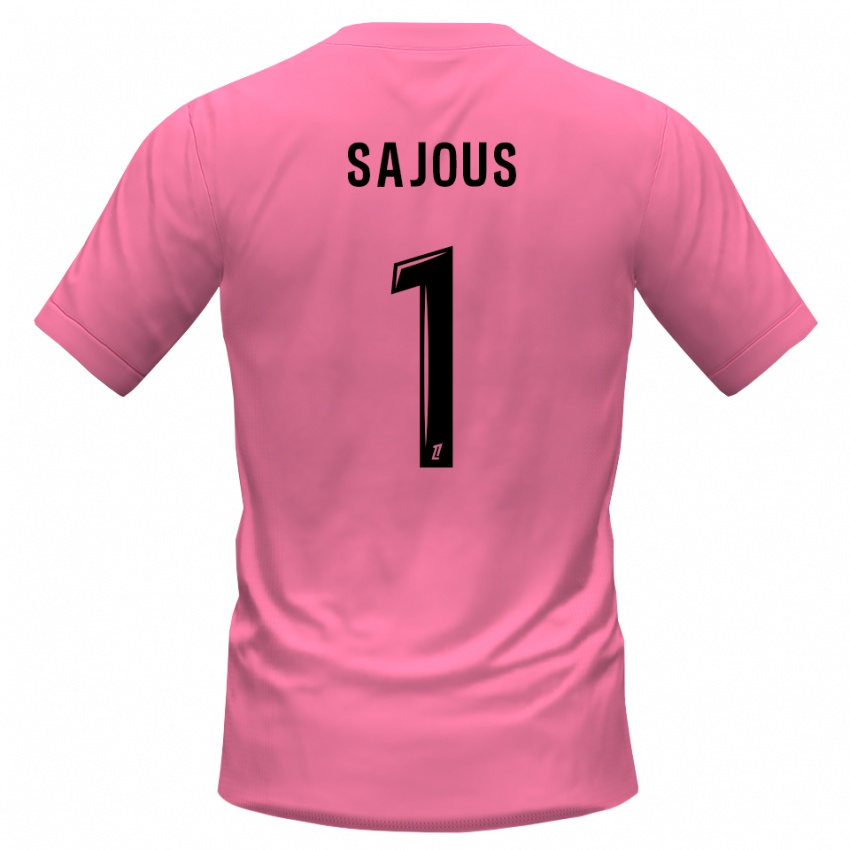 גברים תומס שעיוס #1 ורוד שחור חולצת שוער 2025/26 חולצה קצרה