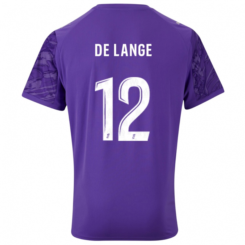 גברים ג'פרי דה לאנגה #12 סגול לבן חולצת שוער 2025/26 חולצה קצרה