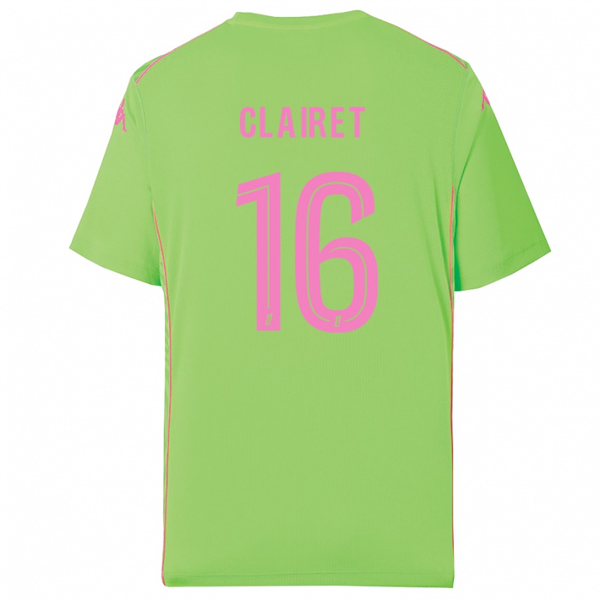 גברים Duncan Clairet #16 ירוק בהיר חולצת שוער 2025/26 חולצה קצרה