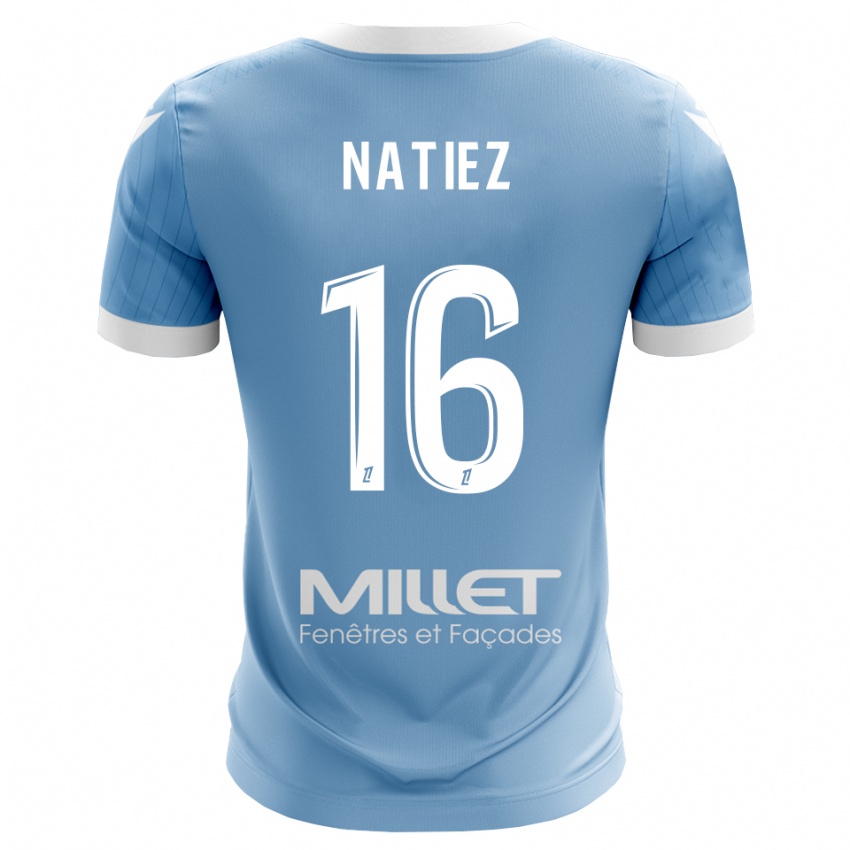 גברים Stanislas Natiez #16 תכלת בהיר חולצת שוער 2025/26 חולצה קצרה