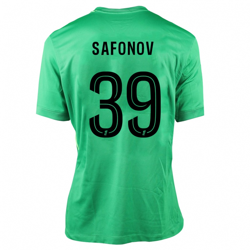 גברים מטביי ספונוב #39 ירוק שחור חולצת שוער 2025/26 חולצה קצרה