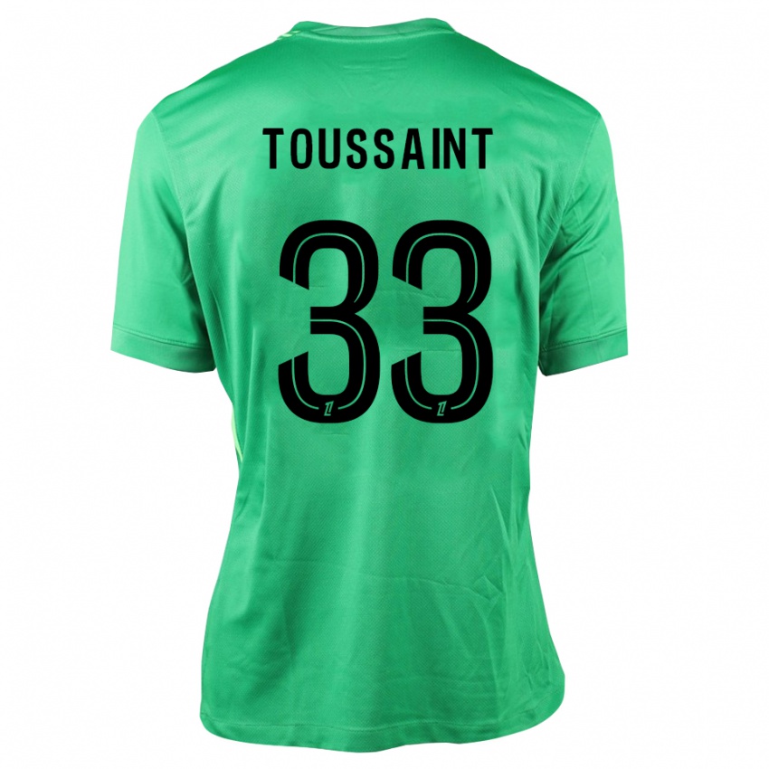 גברים Océane Toussaint #33 ירוק שחור חולצת שוער 2025/26 חולצה קצרה