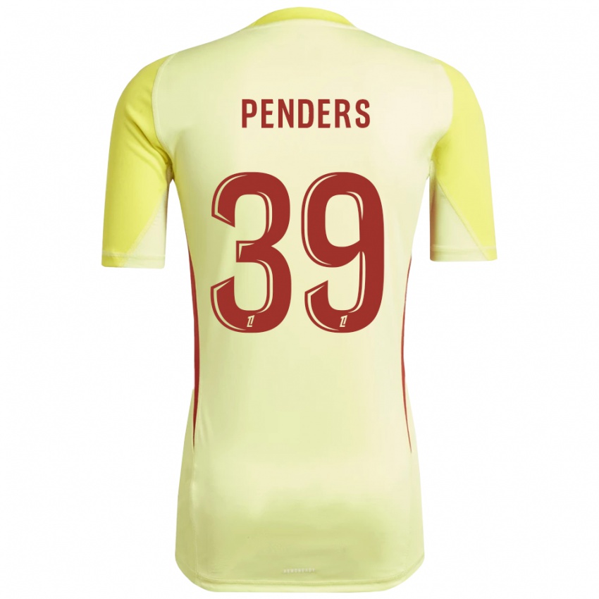 גברים מייק פנדרס #39 צהוב אדום בהיר חולצת שוער 2025/26 חולצה קצרה