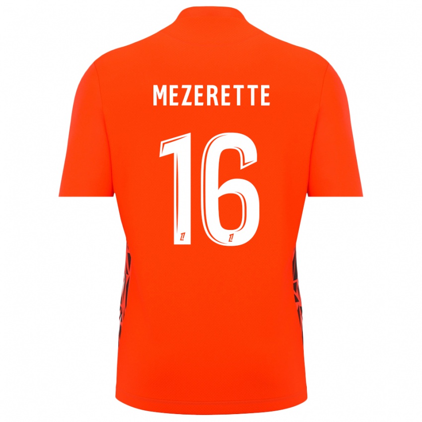 גברים Louis Mezerette #16 לבן כתום חולצת שוער 2025/26 חולצה קצרה