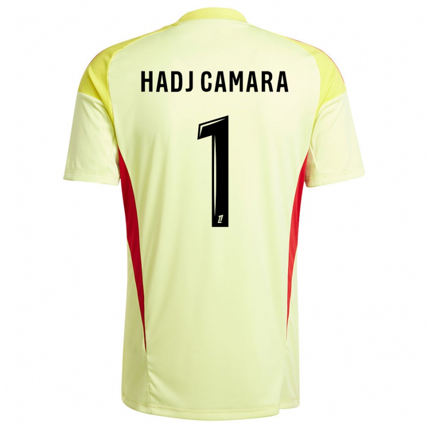 גברים El Hadj Camara #1 צהוב שחור בהיר חולצת שוער 2025/26 חולצה קצרה