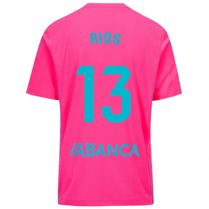גברים Hugo Rios #13 ורוד עמוק שחור חולצת שוער 2025/26 חולצה קצרה
