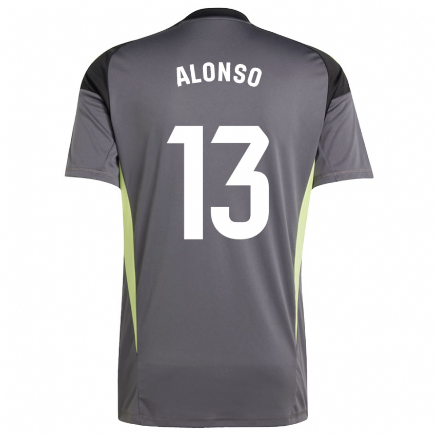 גברים Maikel Alonso #13 אפור כהה שחור חולצת שוער 2025/26 חולצה קצרה