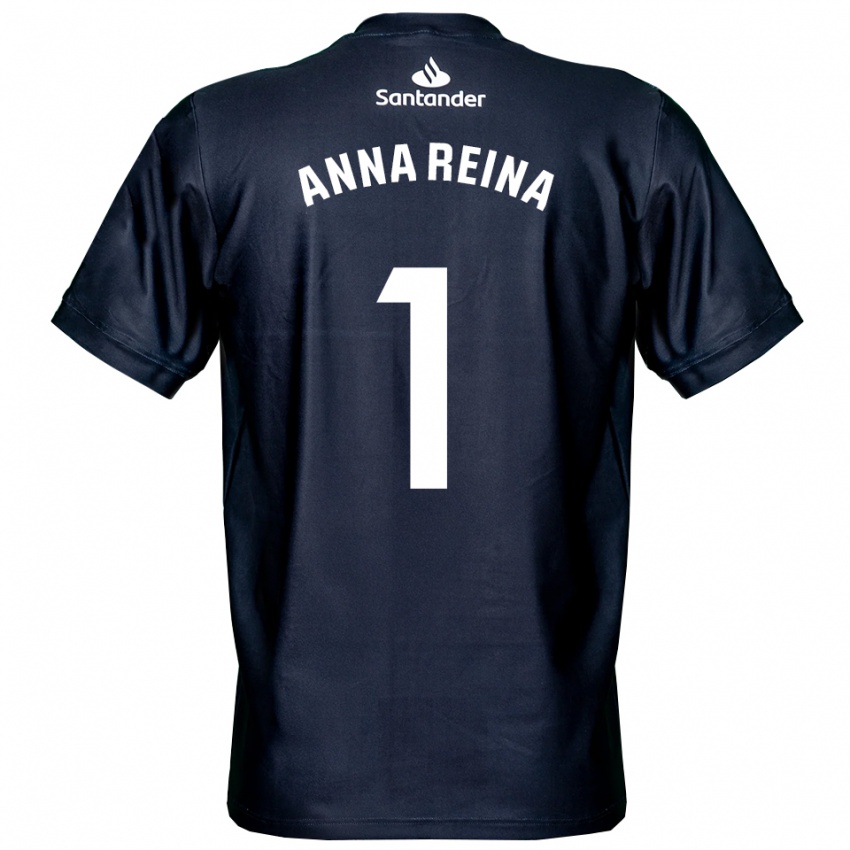 גברים אנה ריינה טורו #1 כחול חצות לבן חולצת שוער 2025/26 חולצה קצרה