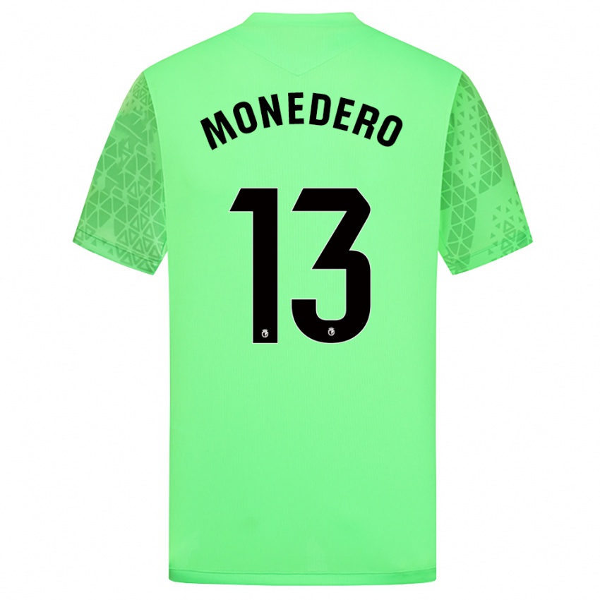גברים מארק מונדרו #13 ירוק קפיצי שחור חולצת שוער 2025/26 חולצה קצרה