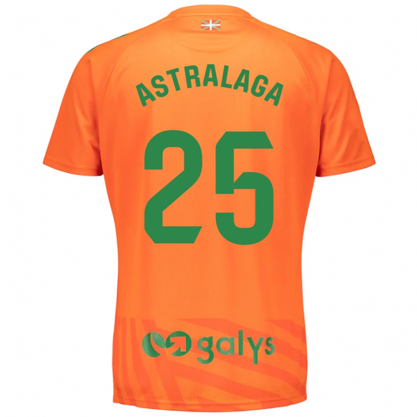 גברים Eunate Astralaga Aranguren #25 ירוק כתום חולצת שוער 2025/26 חולצה קצרה