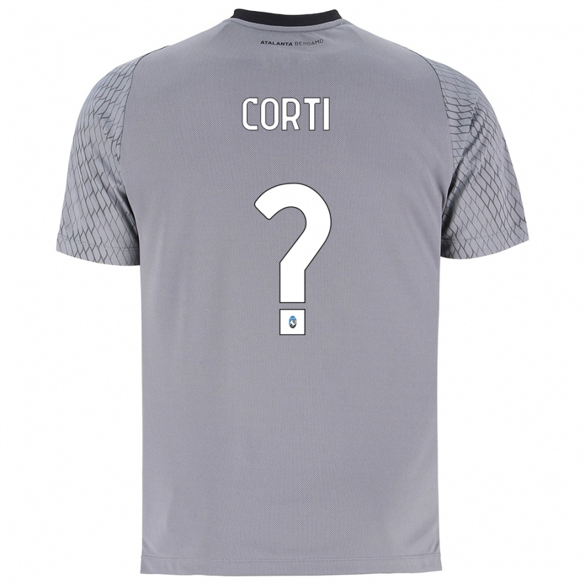 גברים Edoardo Corti #0 אפור כחול אדום חולצת שוער 2025/26 חולצה קצרה