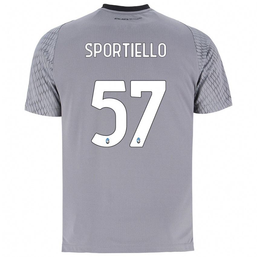 גברים מרקו ספורטיאלו #57 אפור כחול אדום חולצת שוער 2025/26 חולצה קצרה