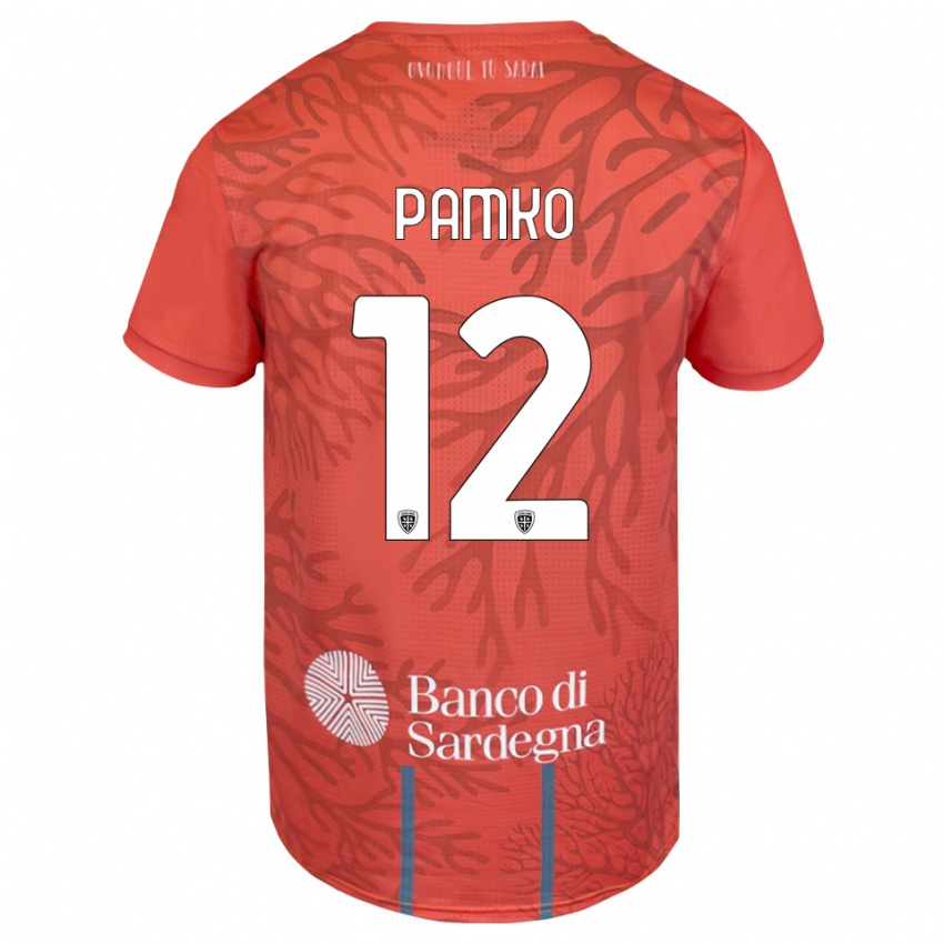 גברים Dmytro Panko #12 כתום אדום לבן חולצת שוער 2025/26 חולצה קצרה