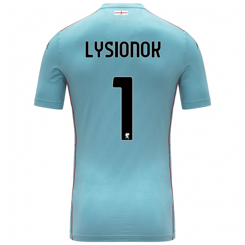 גברים Ernestas Lysionok #1 אפור כחול חולצת שוער 2025/26 חולצה קצרה