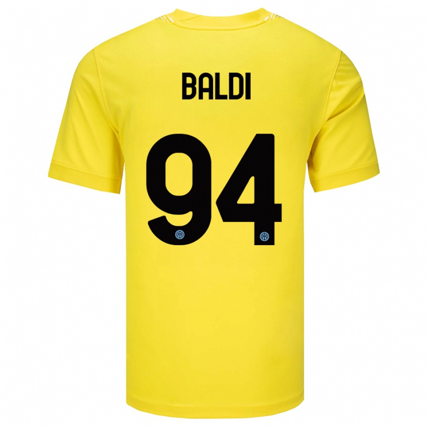 גברים רקלה באלדי #94 צהוב בהיר שחור חולצת שוער 2025/26 חולצה קצרה