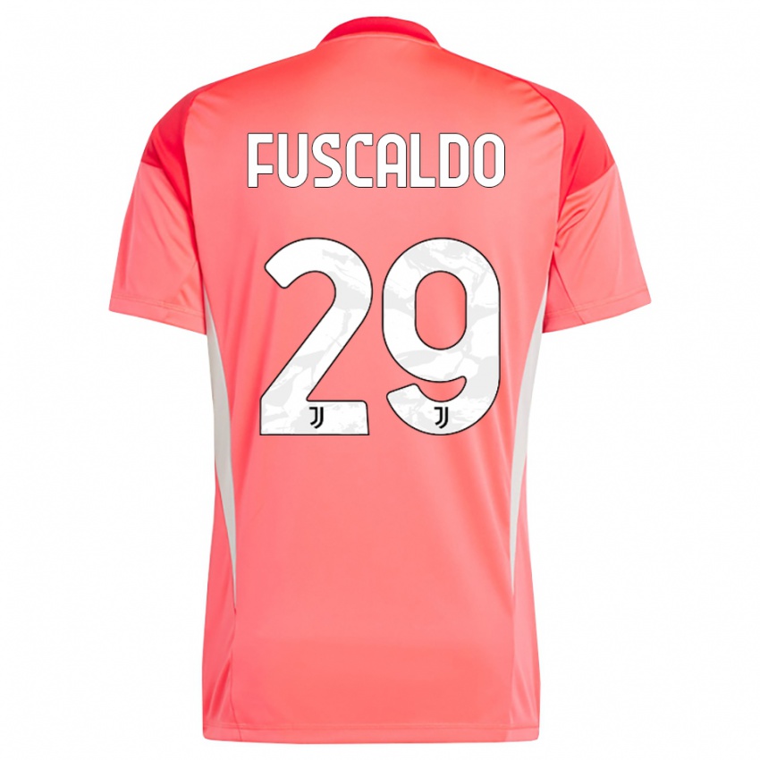 גברים מטאו פוסקלדו #29 כתום אדום חולצת שוער 2025/26 חולצה קצרה