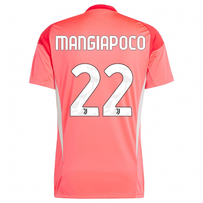 גברים Stefano Mangiapoco #22 כתום אדום חולצת שוער 2025/26 חולצה קצרה