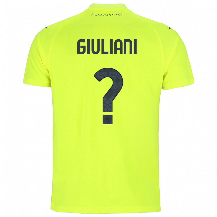 גברים Alessio Giuliani #0 ירוק פלורסנט חולצת שוער 2025/26 חולצה קצרה