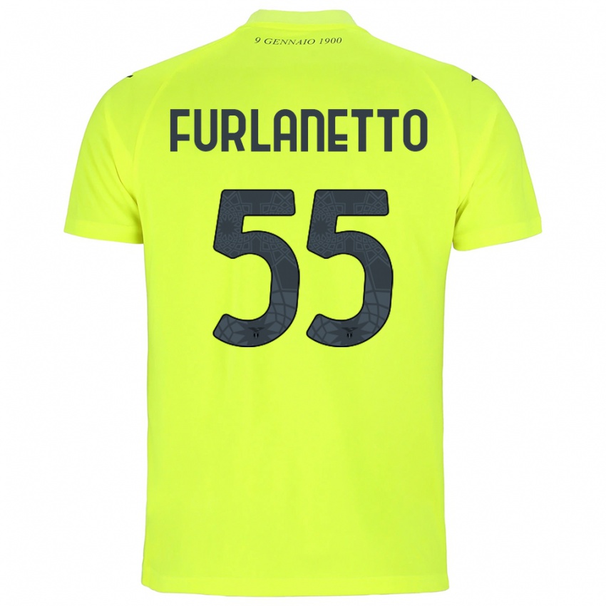 גברים אלסיו פורלנטו #55 ירוק פלורסנט חולצת שוער 2025/26 חולצה קצרה