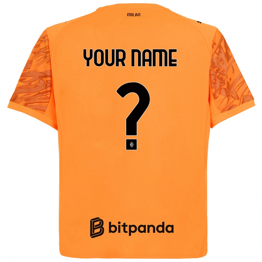 גברים מילאן כתום צהוב שחור חולצת שוער 2025/26 חולצה קצרה