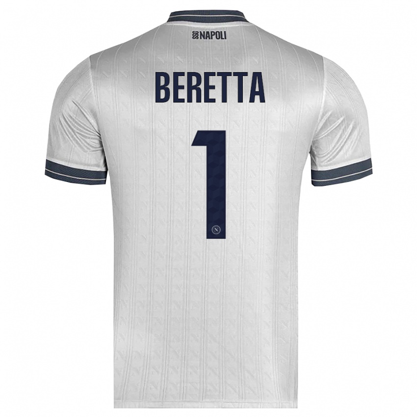 גברים ביאטריצ'ה ברטה #1 אפור בהיר חולצת שוער 2025/26 חולצה קצרה