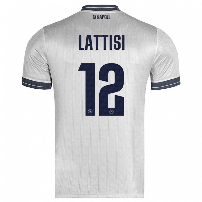 גברים Francesco Lattisi #12 אפור בהיר חולצת שוער 2025/26 חולצה קצרה