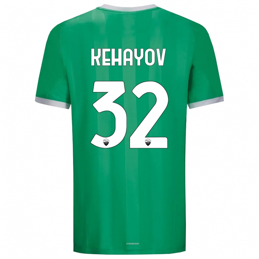 גברים אתנאס קהאיוב #32 ירוק לבן חולצת שוער 2025/26 חולצה קצרה