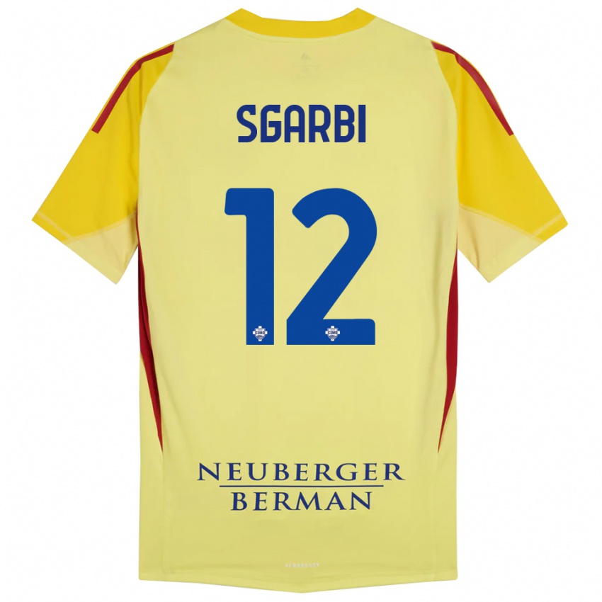 גברים דילן סגארבי #12 צהוב בהיר שחור חולצת שוער 2025/26 חולצה קצרה