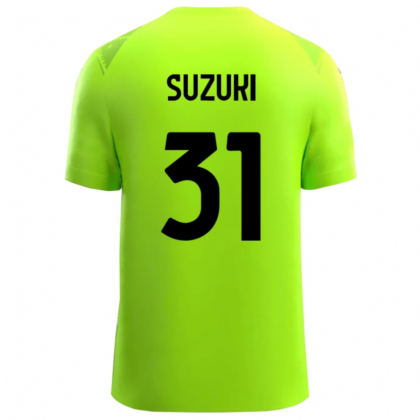גברים זאיון סוזוקי #31 ירוק דשא שחור חולצת שוער 2025/26 חולצה קצרה