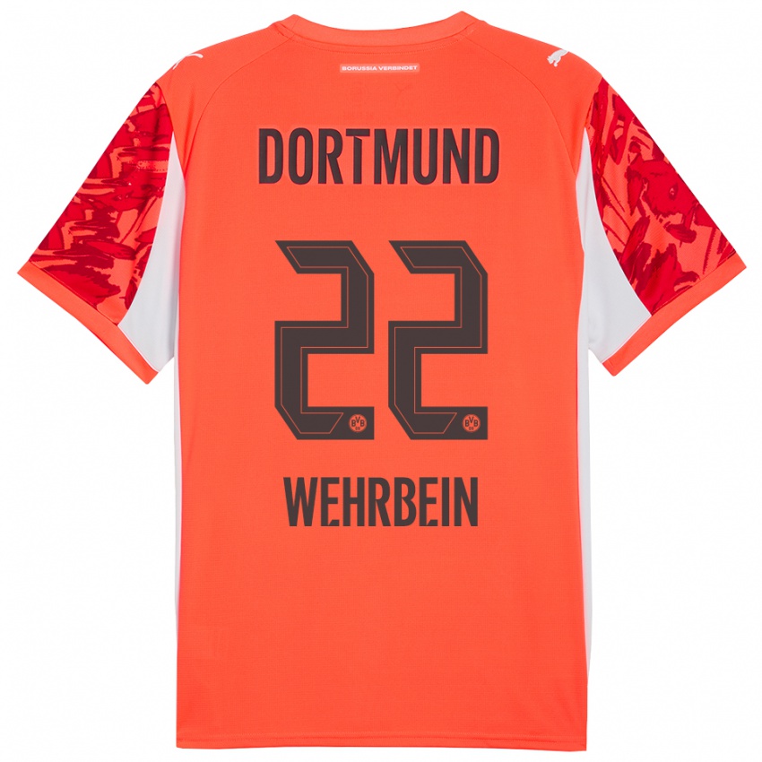 גברים Jan-Mattis Wehrbein #22 כתום אדום חולצת שוער 2025/26 חולצה קצרה