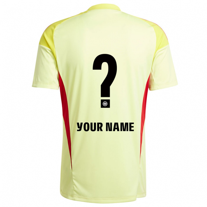 גברים איינטרכט פרנקפורט צהוב בהיר שחור חולצת שוער 2025/26 חולצה קצרה