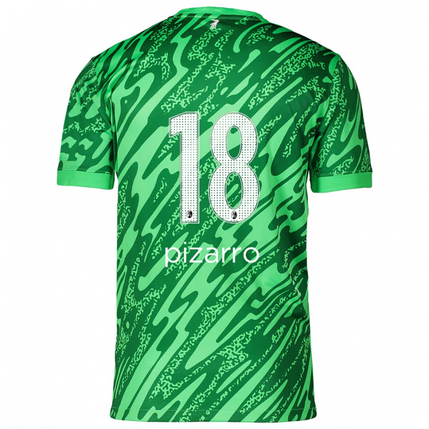 גברים תאודור פיסארו #18 ירוק לבן חולצת שוער 2025/26 חולצה קצרה