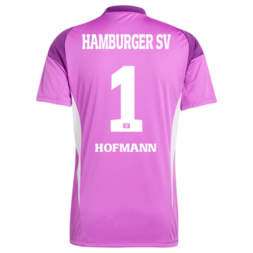 גברים Tobias Hofmann #1 סגול לבן לילך חולצת שוער 2025/26 חולצה קצרה