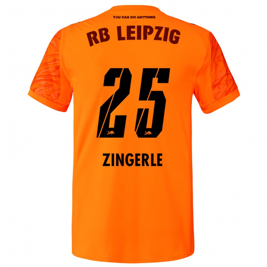 גברים לאופולד זינגרל #25 כתום אדום חולצת שוער 2025/26 חולצה קצרה