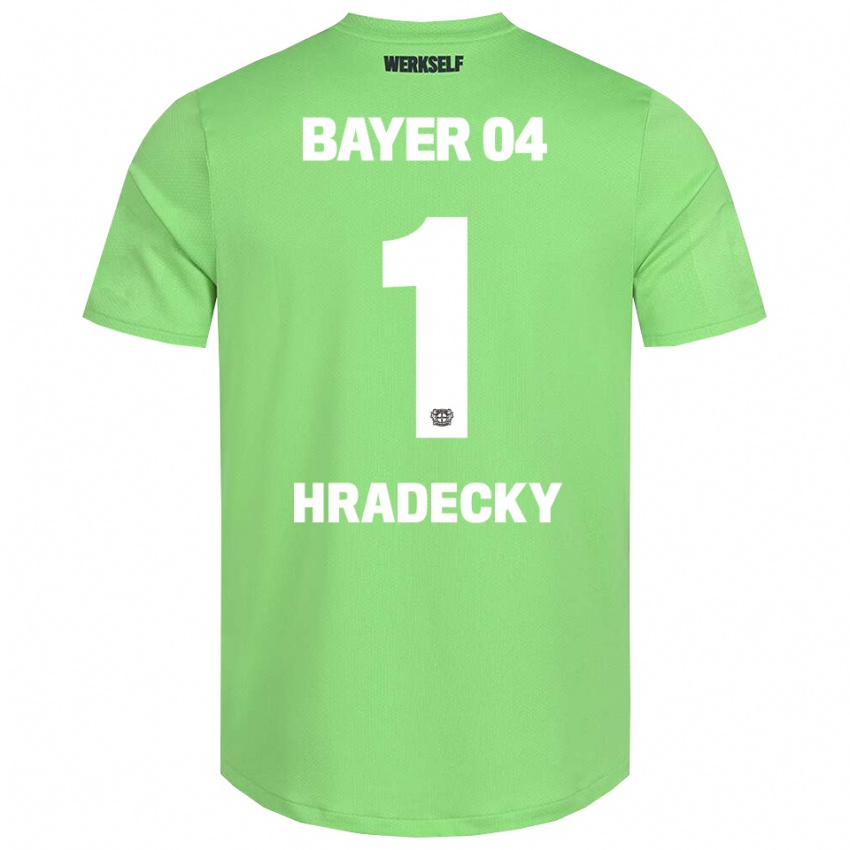 גברים לוקאס הרדצקי #1 לבן ירוק בהיר חולצת שוער 2025/26 חולצה קצרה