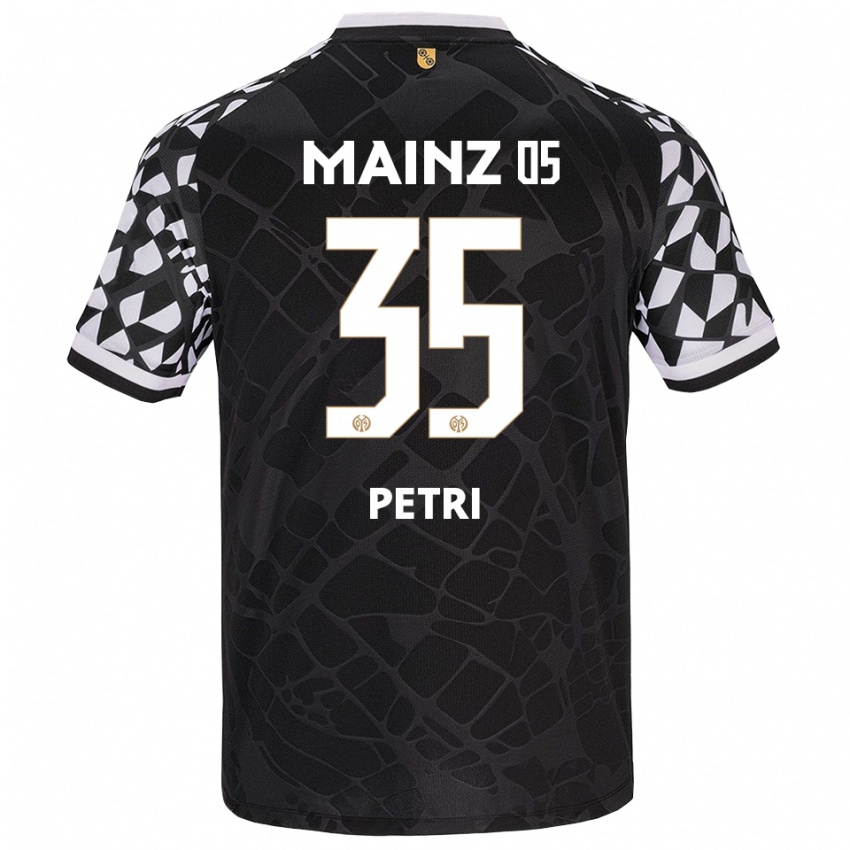 גברים Jolina Petri #35 שחור לבן חולצת שוער 2025/26 חולצה קצרה