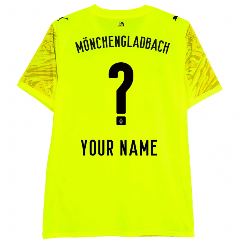 גברים בורוסיה מנשנגלדבך שחור צהוב חולצת שוער 2025/26 חולצה קצרה