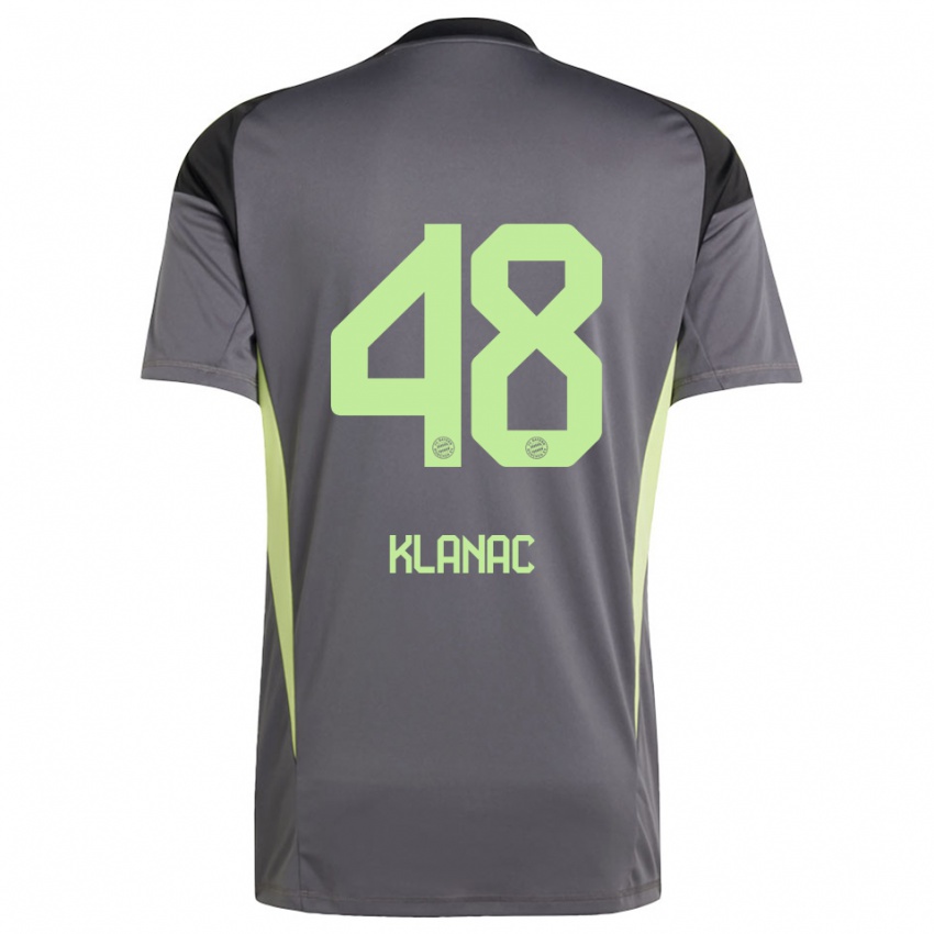 גברים לאון קלנץ #48 צהוב ירוק שחור חולצת שוער 2025/26 חולצה קצרה