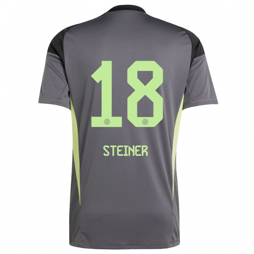 גברים Michael Steiner #18 צהוב ירוק שחור חולצת שוער 2025/26 חולצה קצרה