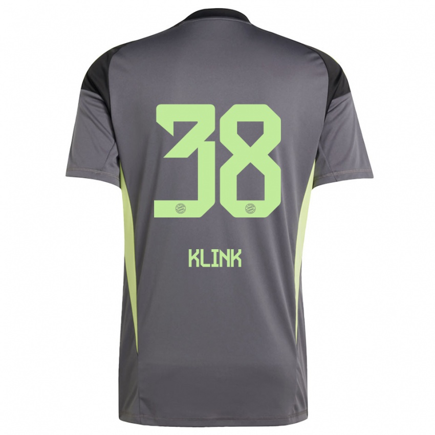 גברים אנה קלינק #38 צהוב ירוק שחור חולצת שוער 2025/26 חולצה קצרה