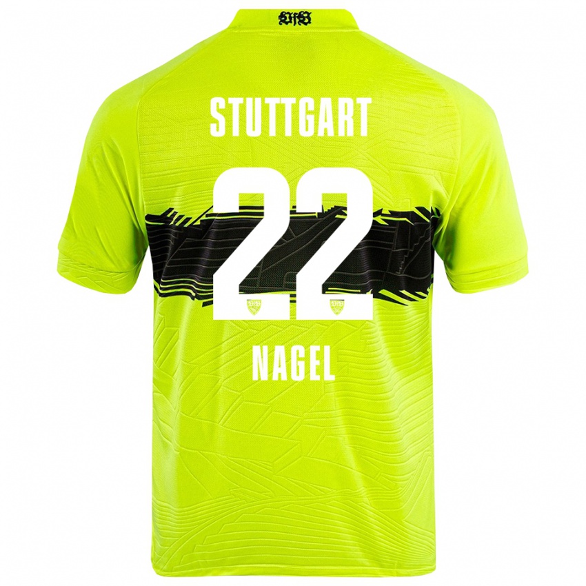 גברים Lucas Nagel #22 צהוב ירוק שחור חולצת שוער 2025/26 חולצה קצרה