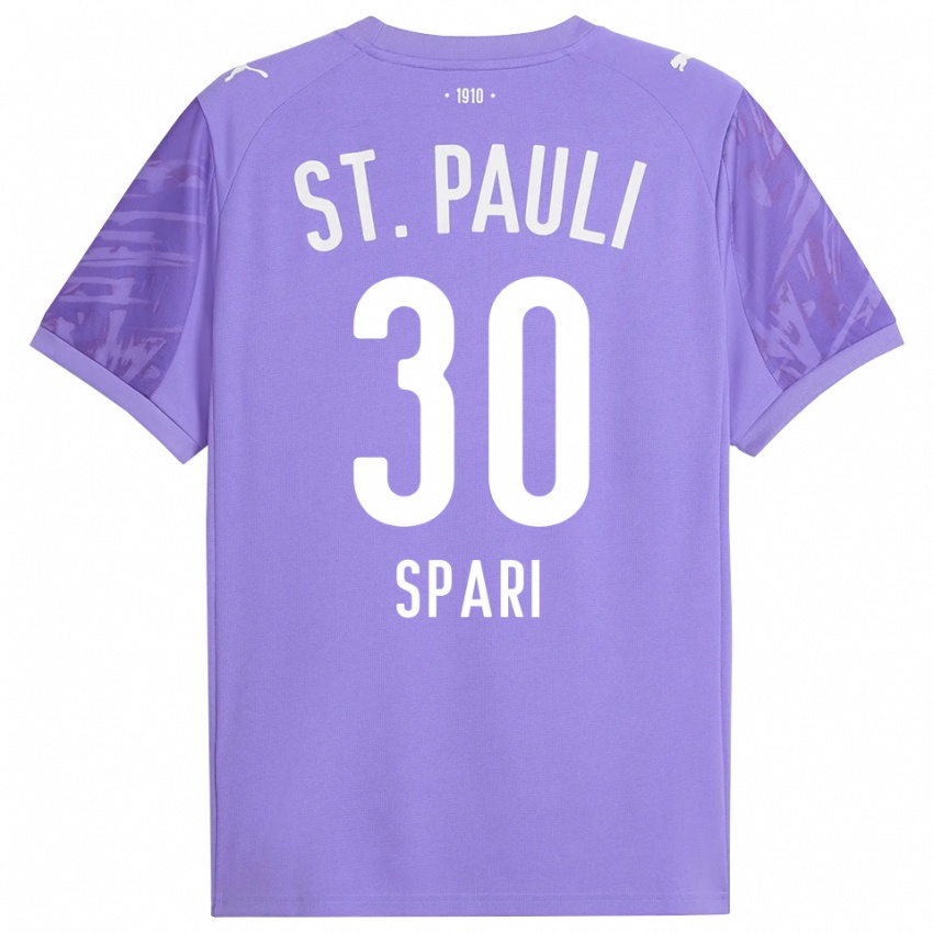 גברים Simon Spari #30 שחור סגול בינוני חולצת שוער 2025/26 חולצה קצרה