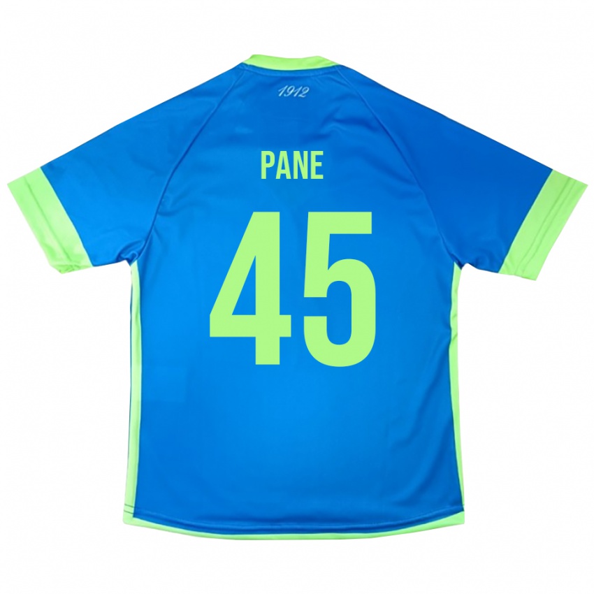 גברים פסקואלה פאנה #45 צהוב ירוק כחול חולצת שוער 2025/26 חולצה קצרה